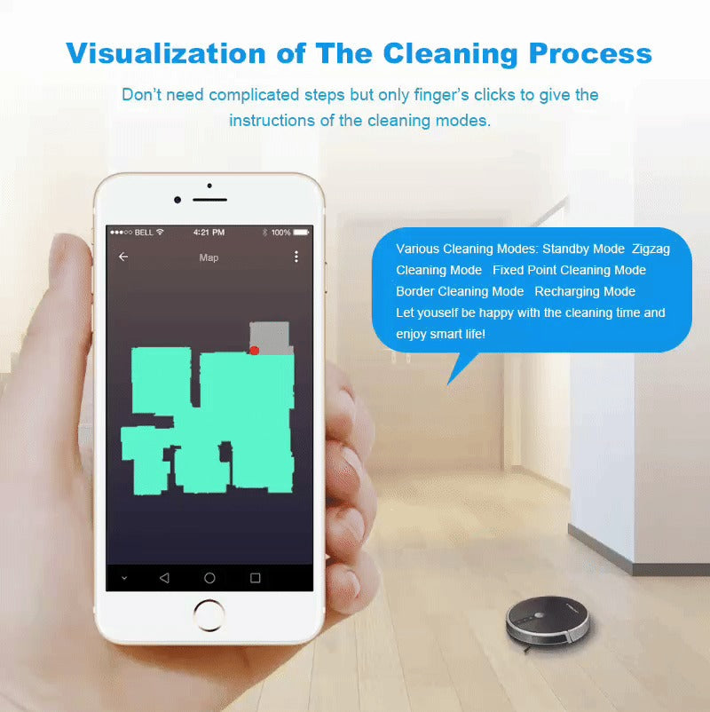 NoorAura™Smart Robotic Vacuum Cleaner