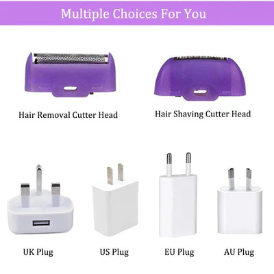 NoorAura™Purple Epilator – آلة إزالة الشعر البنفسجية
