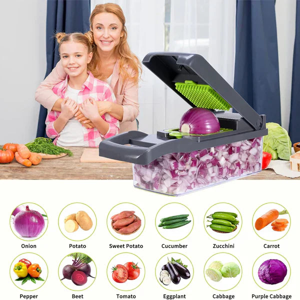 NoorAura™ Multifunctional Vegetable Slicer